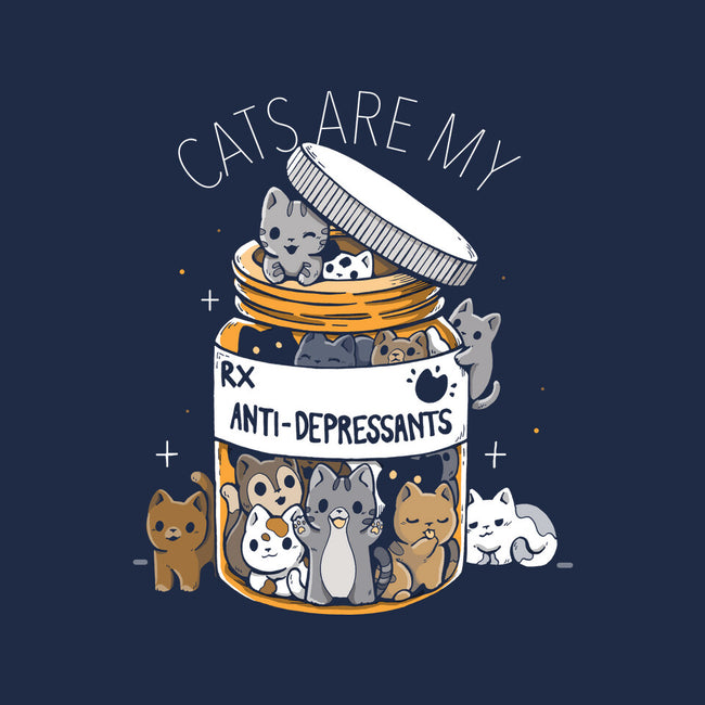 Cats Are My Anti-Depressants-Womens-Fitted-Tee-Vallina84