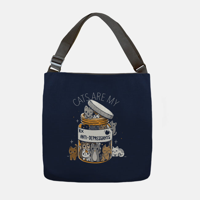 Cats Are My Anti-Depressants-None-Adjustable Tote-Bag-Vallina84