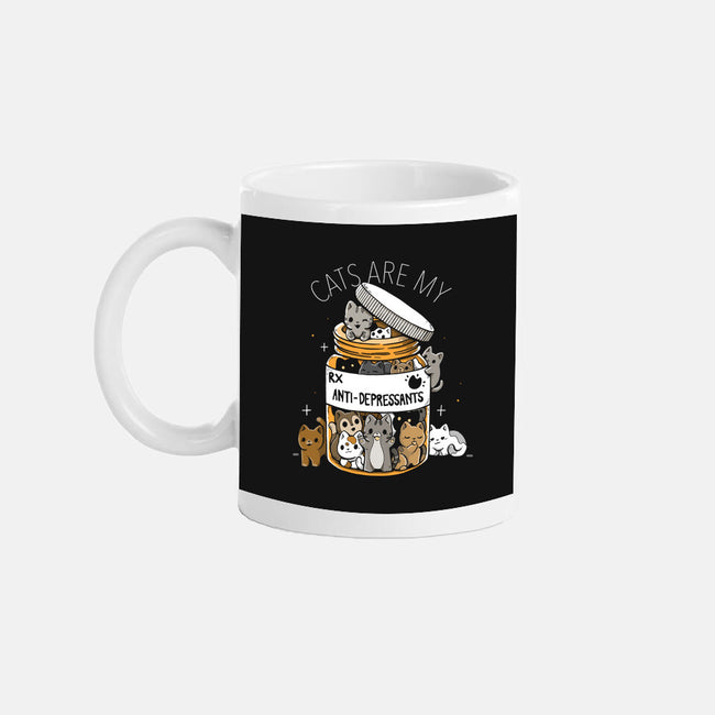 Cats Are My Anti-Depressants-None-Mug-Drinkware-Vallina84