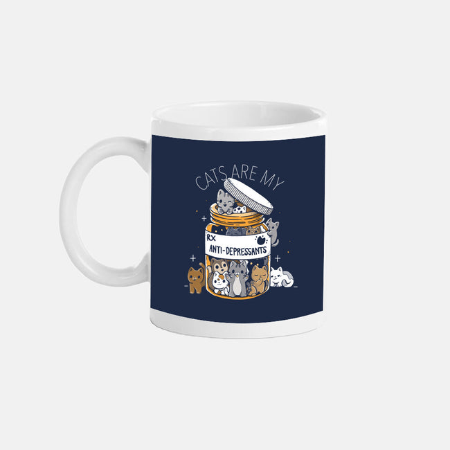 Cats Are My Anti-Depressants-None-Mug-Drinkware-Vallina84