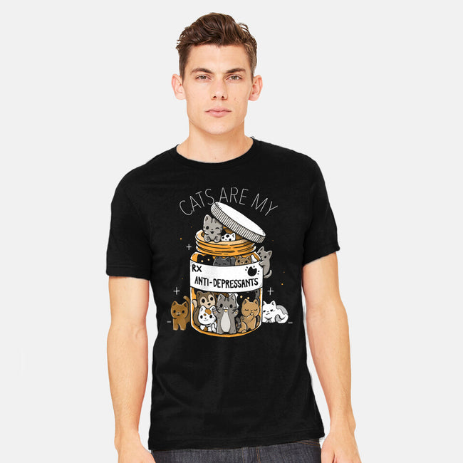 Cats Are My Anti-Depressants-Mens-Heavyweight-Tee-Vallina84