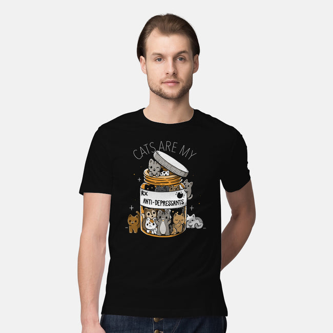 Cats Are My Anti-Depressants-Mens-Premium-Tee-Vallina84