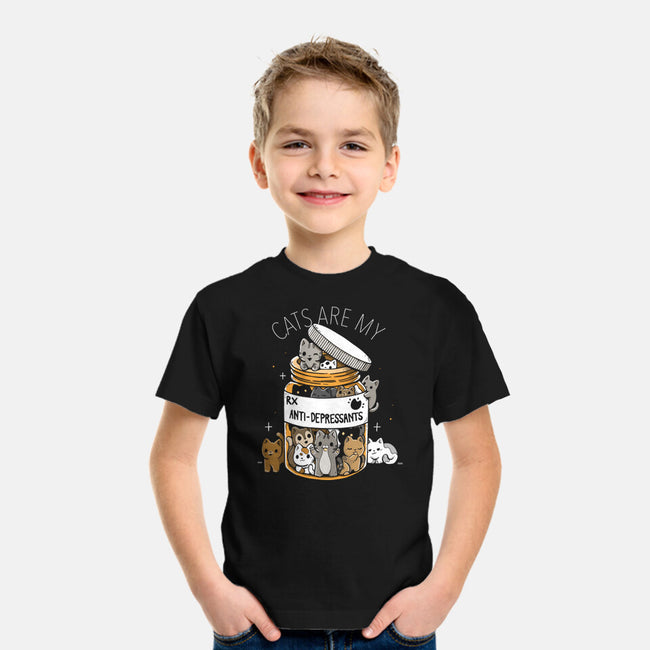 Cats Are My Anti-Depressants-Youth-Basic-Tee-Vallina84