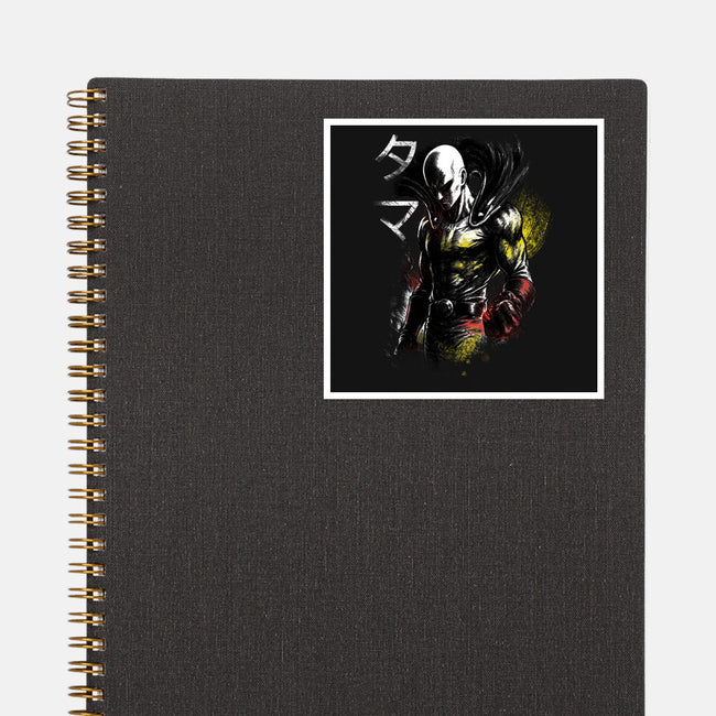 Serious Punch-None-Glossy-Sticker-fanfabio