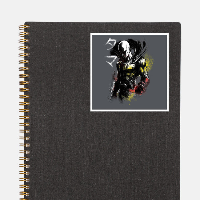 Serious Punch-None-Glossy-Sticker-fanfabio