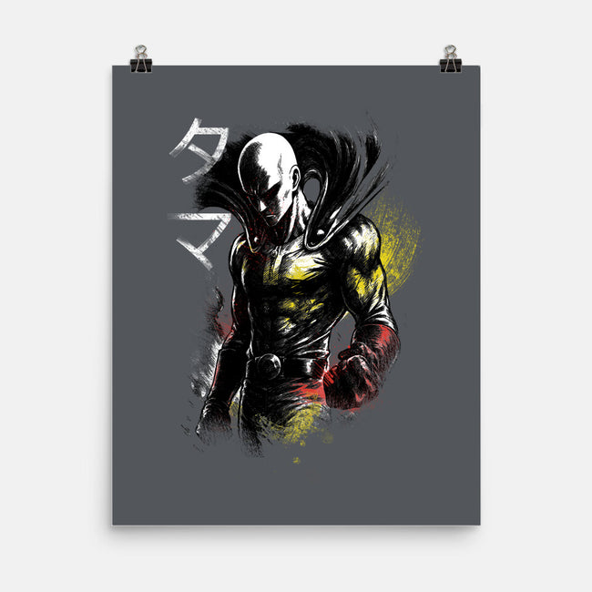 Serious Punch-None-Matte-Poster-fanfabio