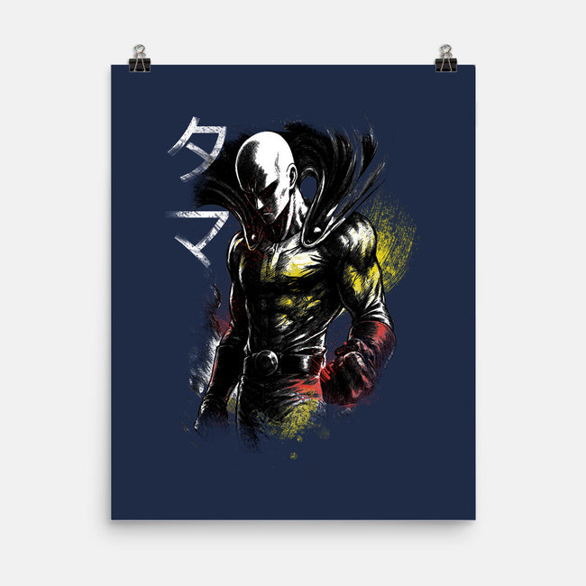 Serious Punch-None-Matte-Poster-fanfabio