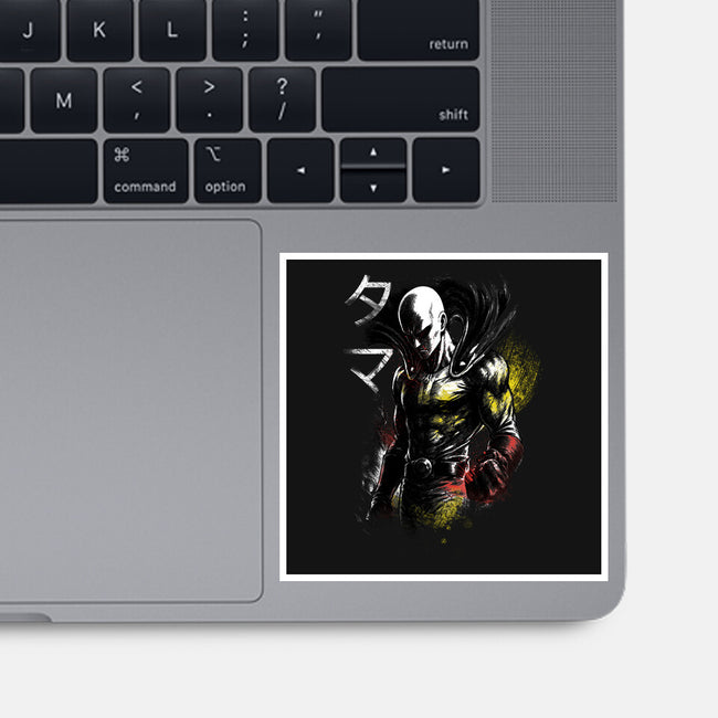 Serious Punch-None-Glossy-Sticker-fanfabio