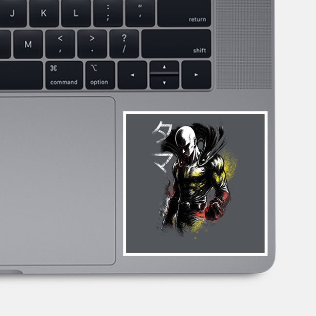 Serious Punch-None-Glossy-Sticker-fanfabio