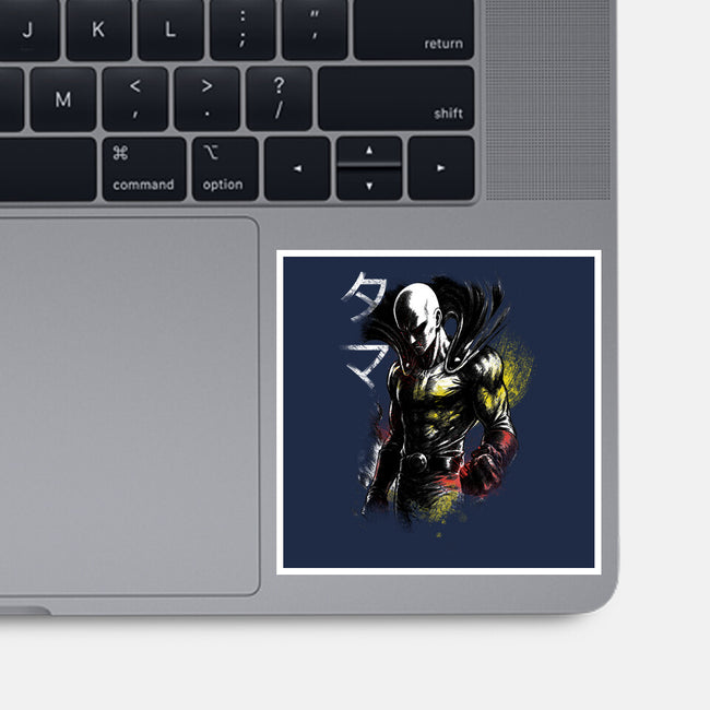 Serious Punch-None-Glossy-Sticker-fanfabio