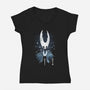 The Hollow Knight Landscape-Womens-V-Neck-Tee-dandingeroz