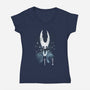 The Hollow Knight Landscape-Womens-V-Neck-Tee-dandingeroz
