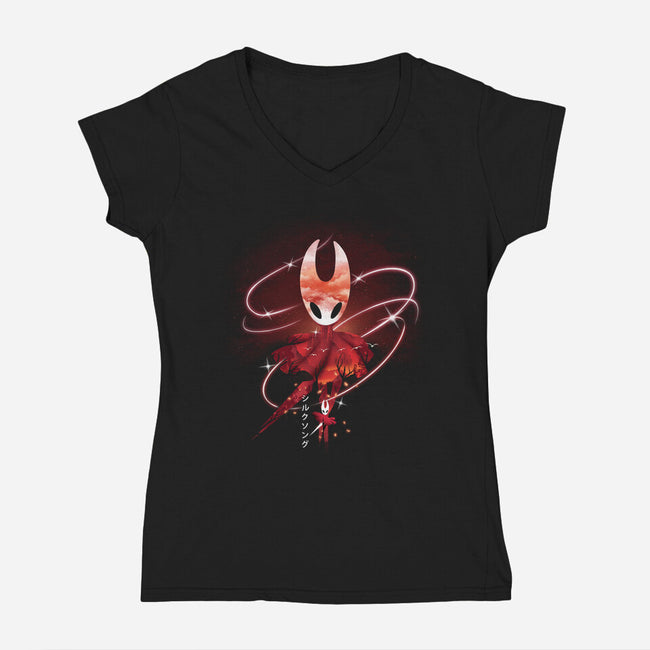 The Hornet-Womens-V-Neck-Tee-dandingeroz