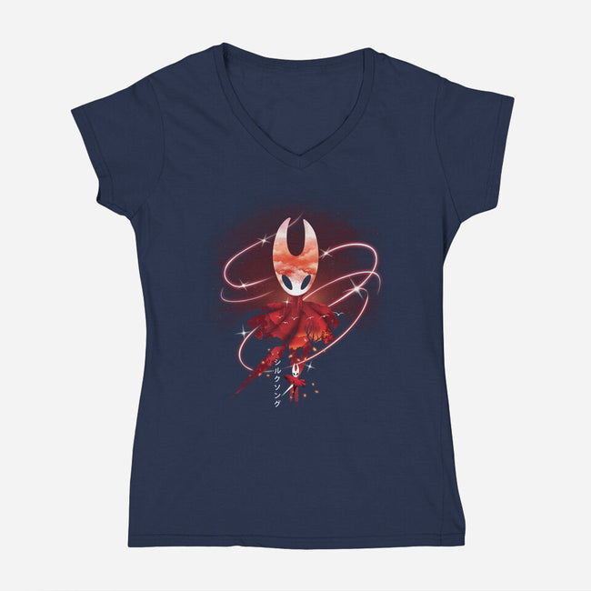The Hornet-Womens-V-Neck-Tee-dandingeroz
