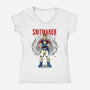 Peace Hero Or Not-Womens-V-Neck-Tee-LtonStudio