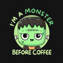I'm A Monster Before Coffee-Mens-Heavyweight-Tee-Trendlory