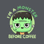 I'm A Monster Before Coffee-Mens-Heavyweight-Tee-Trendlory