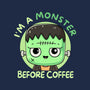 I'm A Monster Before Coffee-Mens-Heavyweight-Tee-Trendlory
