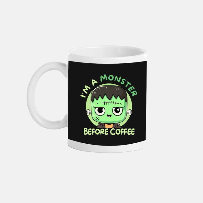 I'm A Monster Before Coffee-None-Mug-Drinkware-Trendlory