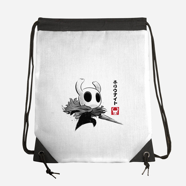 Hollow Knight Sumi-e-None-Drawstring-Bag-DrMonekers