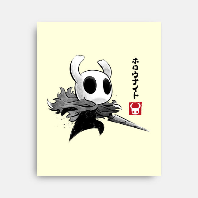 Hollow Knight Sumi-e-None-Stretched-Canvas-DrMonekers
