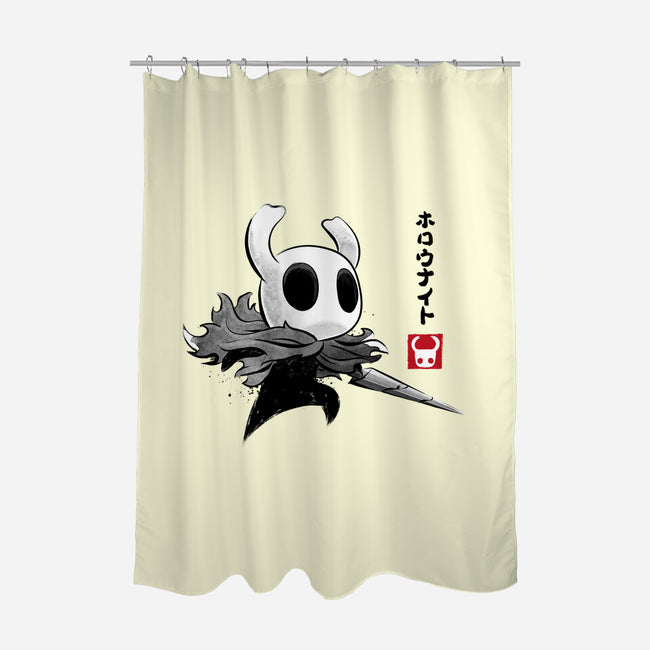 Hollow Knight Sumi-e-None-Polyester-Shower Curtain-DrMonekers