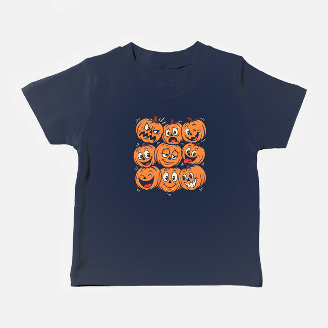 Pumpkim Doodle-Baby-Basic-Tee-Marinho
