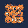 Pumpkim Doodle-Mens-Long Sleeved-Tee-Marinho