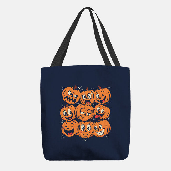 Pumpkim Doodle-None-Basic Tote-Bag-Marinho
