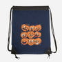Pumpkim Doodle-None-Drawstring-Bag-Marinho