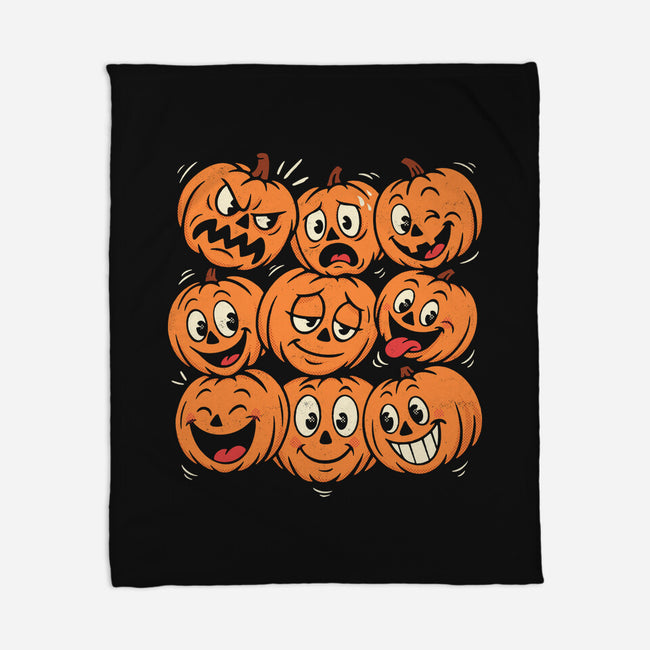 Pumpkim Doodle-None-Fleece-Blanket-Marinho