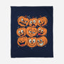 Pumpkim Doodle-None-Fleece-Blanket-Marinho