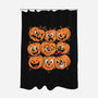 Pumpkim Doodle-None-Polyester-Shower Curtain-Marinho