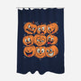 Pumpkim Doodle-None-Polyester-Shower Curtain-Marinho