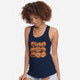 Pumpkim Doodle-Womens-Racerback-Tank-Marinho