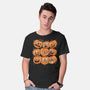 Pumpkim Doodle-Mens-Basic-Tee-Marinho
