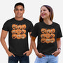 Pumpkim Doodle-Unisex-Basic-Tee-Marinho