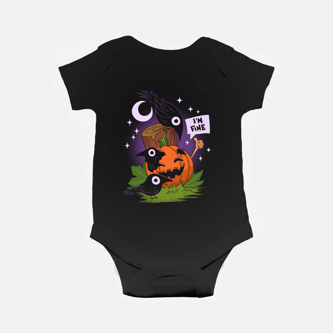 I'm Fine Fall-Baby-Basic-Onesie-sachpica