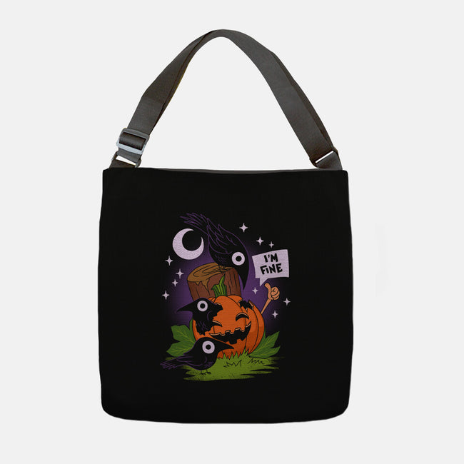I'm Fine Fall-None-Adjustable Tote-Bag-sachpica