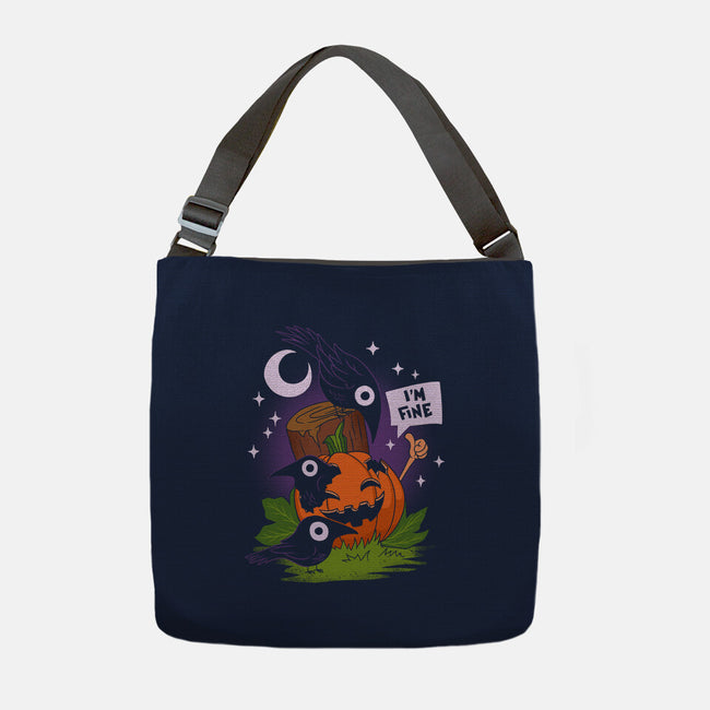I'm Fine Fall-None-Adjustable Tote-Bag-sachpica