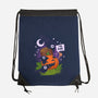 I'm Fine Fall-None-Drawstring-Bag-sachpica