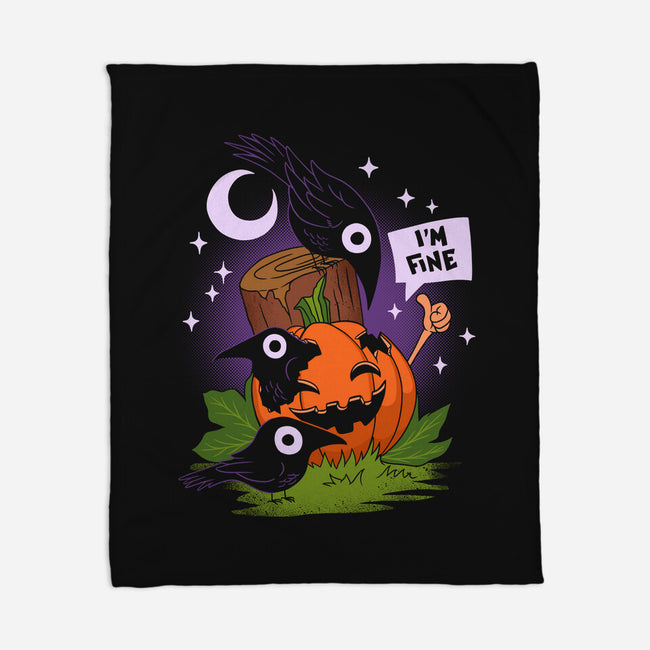 I'm Fine Fall-None-Fleece-Blanket-sachpica