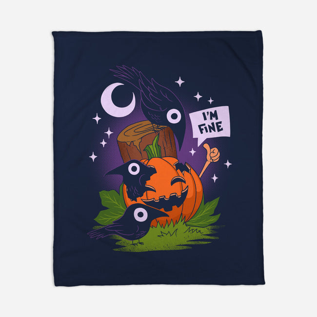 I'm Fine Fall-None-Fleece-Blanket-sachpica