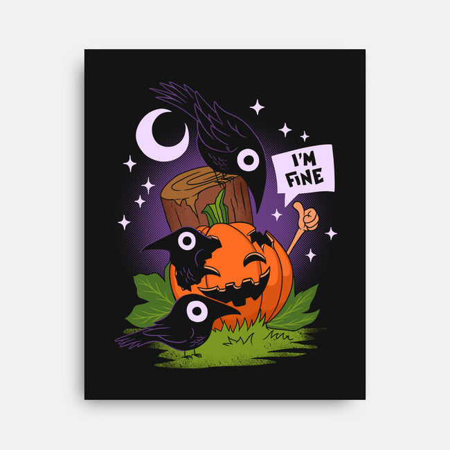 I'm Fine Fall-None-Stretched-Canvas-sachpica
