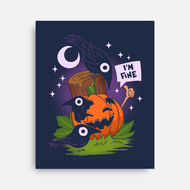 I'm Fine Fall-None-Stretched-Canvas-sachpica