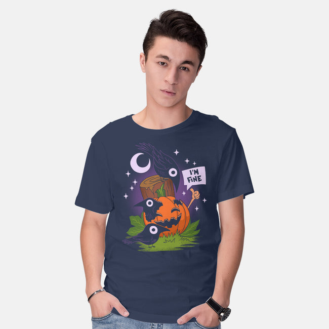 I'm Fine Fall-Mens-Basic-Tee-sachpica