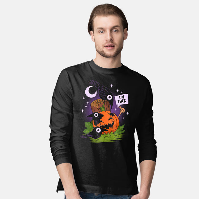I'm Fine Fall-Mens-Long Sleeved-Tee-sachpica
