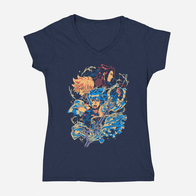 Always Be In My Heart-Womens-V-Neck-Tee-Estudio Horta