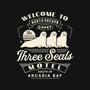 Three Seals Motel Emblem-Mens-Heavyweight-Tee-LAGELANTEE