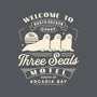 Three Seals Motel Emblem-Womens-Fitted-Tee-LAGELANTEE